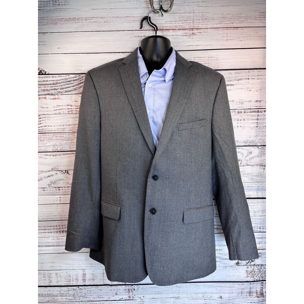 Jos. A. Bank Luxury Gray Wool Cashmere Slim Fit Blazer Jacket Sport‎ Coat44L